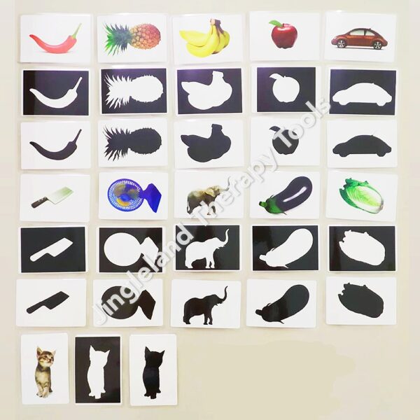 Card-Shadow-x4.jpeg Cards : Matching - Black & White Shadow (33pcs)