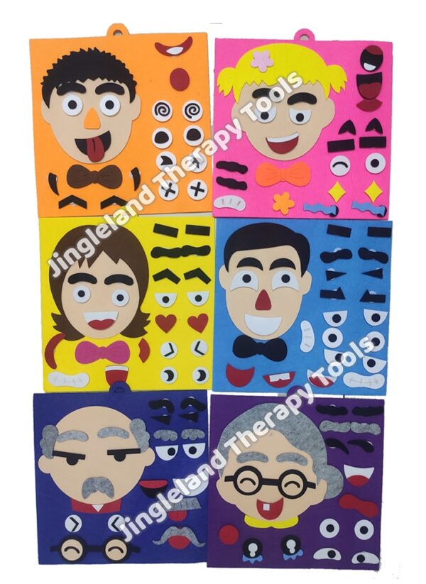 Happy Family Learning Emotion (6 in a set)