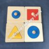 Premium Wooden Geometric Puzzles (4 in a set)