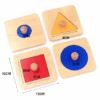 Premium Wooden Geometric Puzzles (4 in a set)
