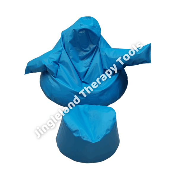 Sensory-Stimulating-Bean-Chair-with-Wings.png Sensory Stimulating Bean Chair with Wings and Footrest