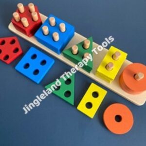 Wooden Geometric Puzzles (Rectangular 5 Columns)